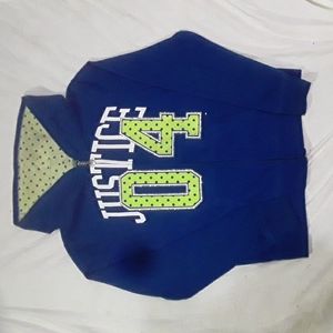 Justice girl's hooded Jacket. Size 10.